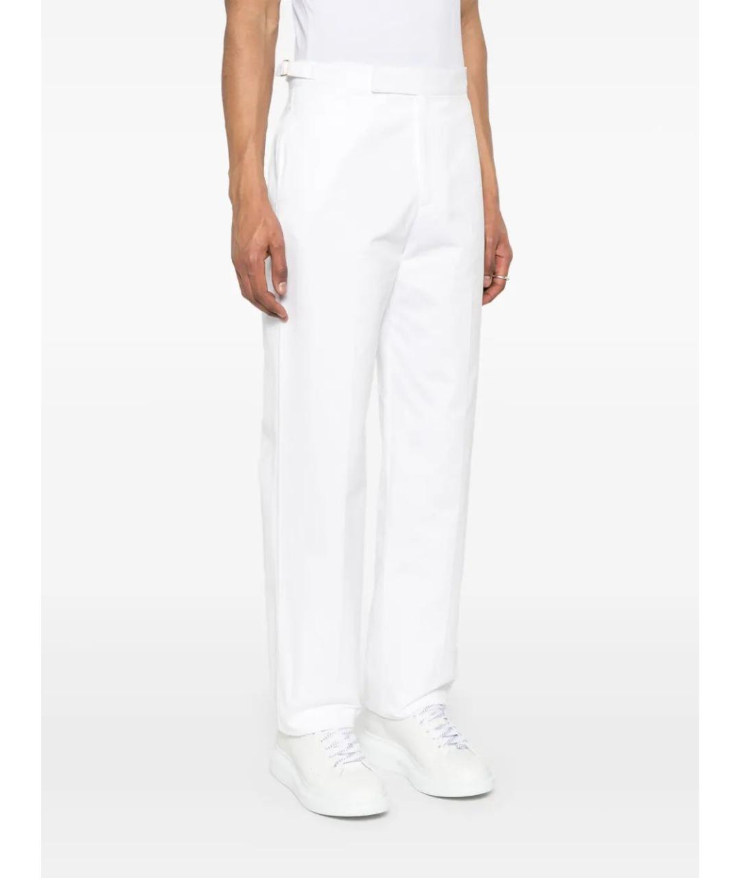 CASABLANCA Белые шерстяные повседневные брюки, фото 3