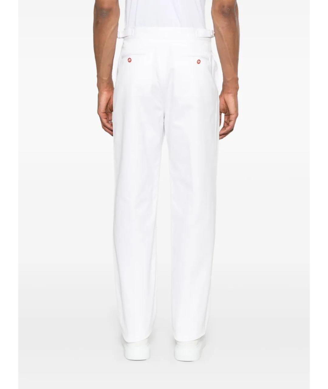 CASABLANCA Белые шерстяные повседневные брюки, фото 4