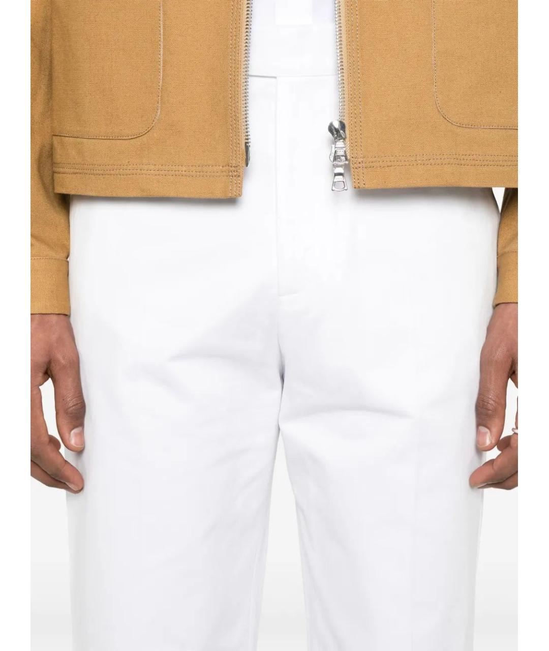 CASABLANCA Белые шерстяные повседневные брюки, фото 5