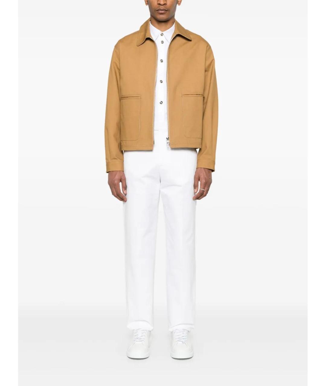 CASABLANCA Белые шерстяные повседневные брюки, фото 2