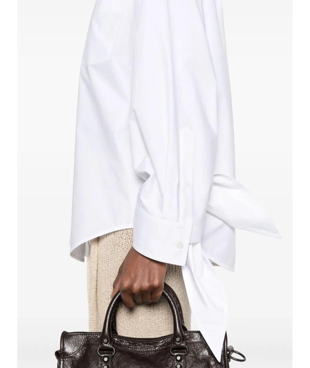 BALENCIAGA Белая хлопковая рубашка, фото 5