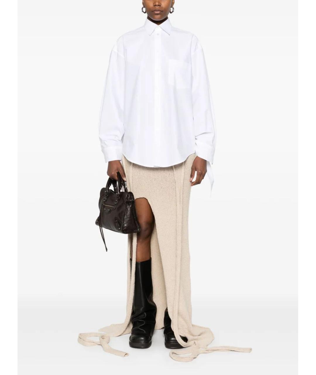 BALENCIAGA Белая хлопковая рубашка, фото 2