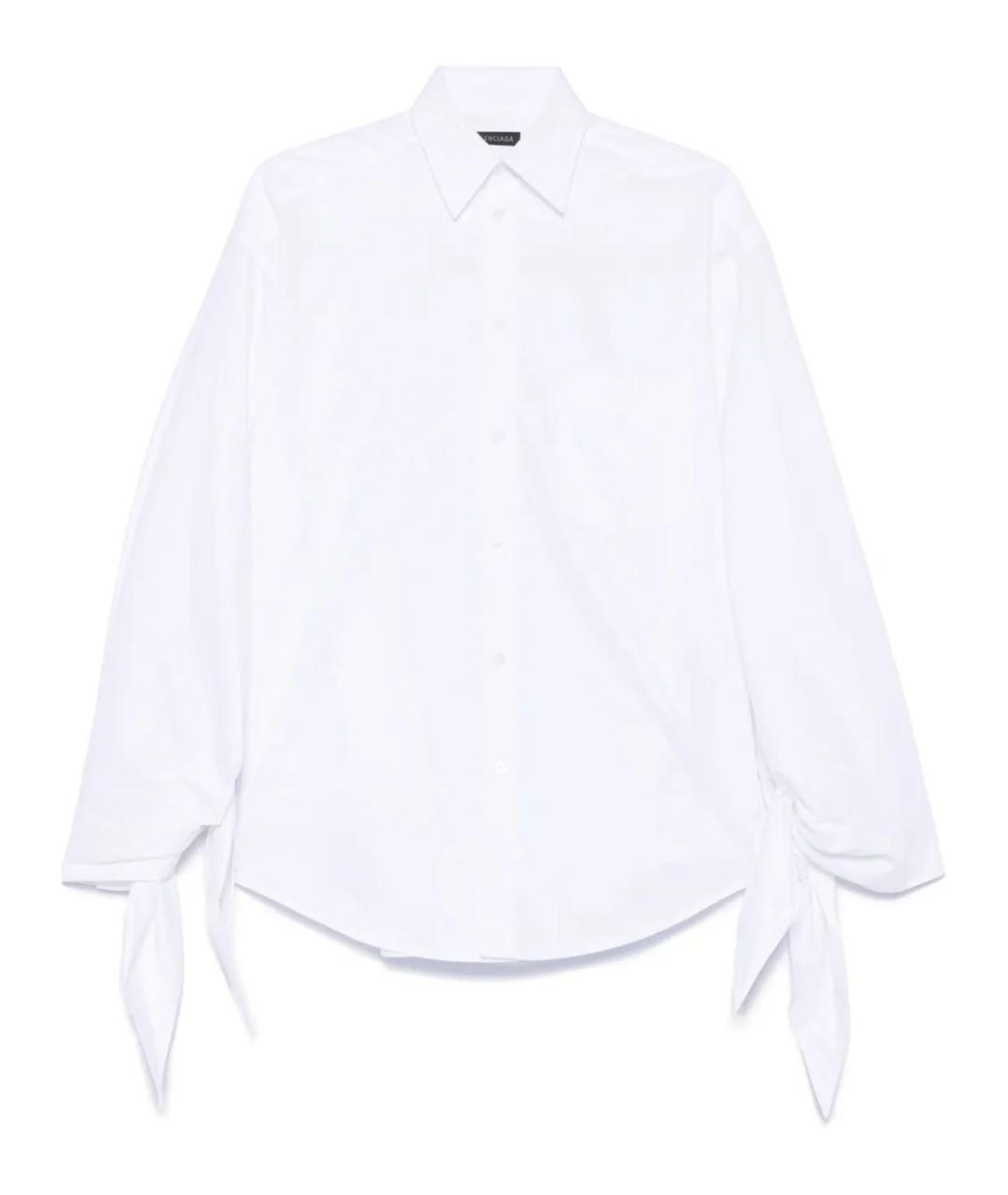 BALENCIAGA Белая хлопковая рубашка, фото 1