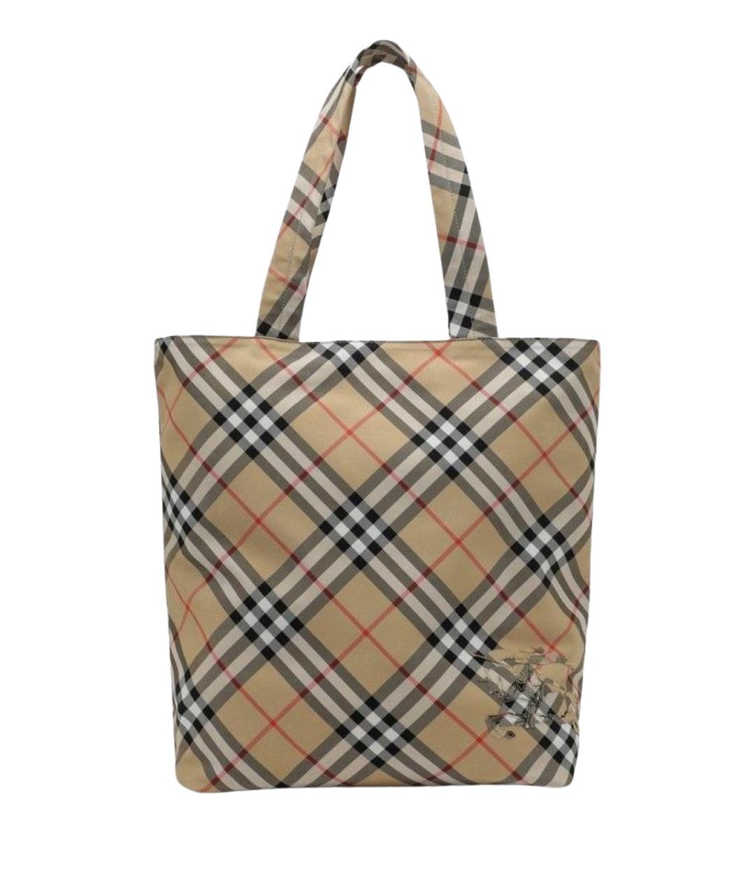 BURBERRY Мульти синтетическая сумка тоут, фото 1