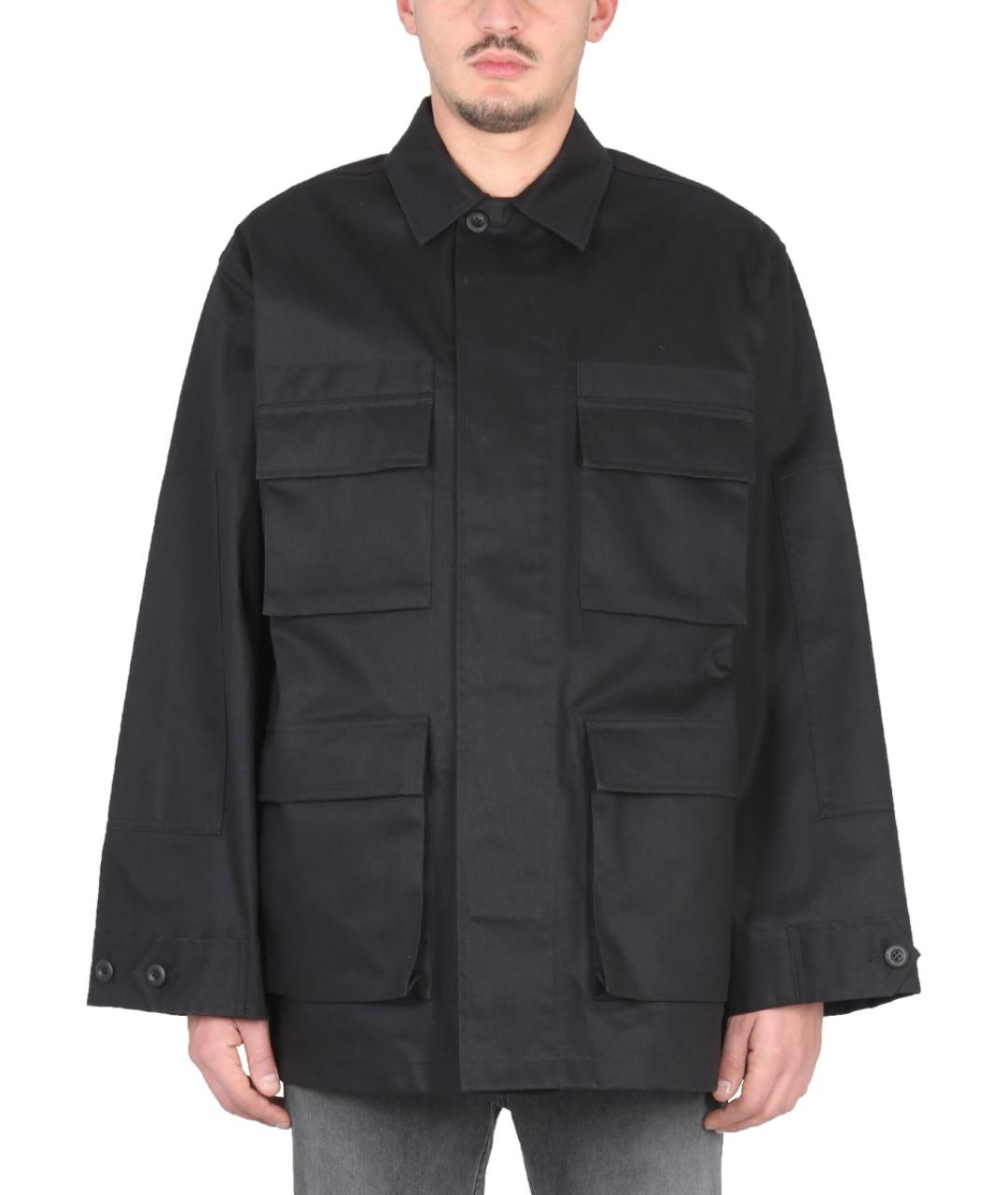 BALENCIAGA Черная хлопковая куртка, фото 2
