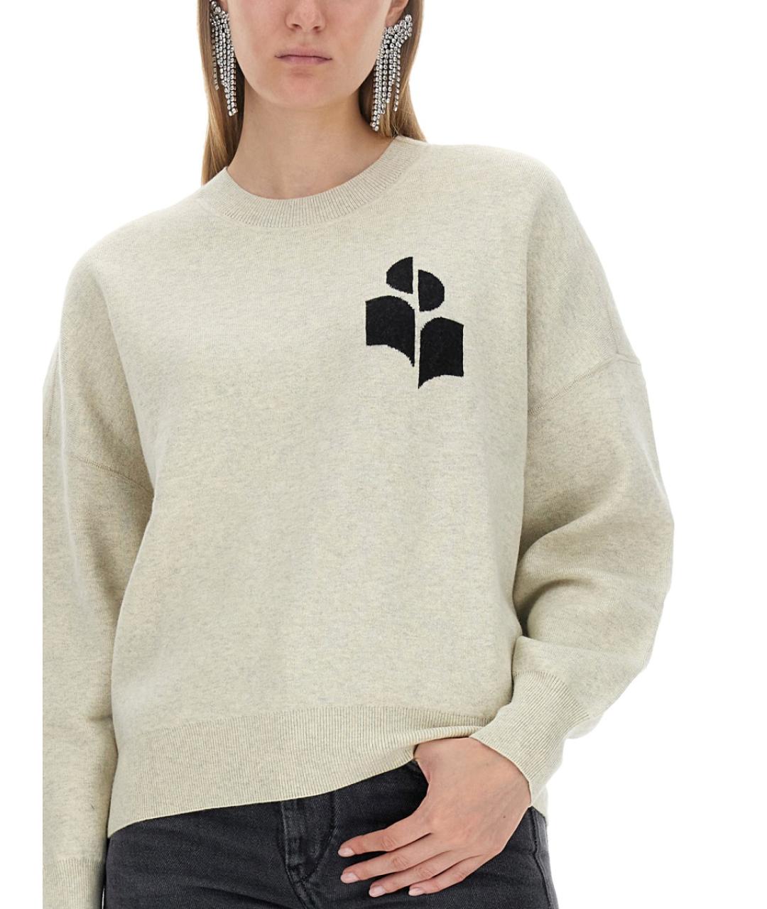 ISABEL MARANT Серый хлопковый джемпер / свитер, фото 5