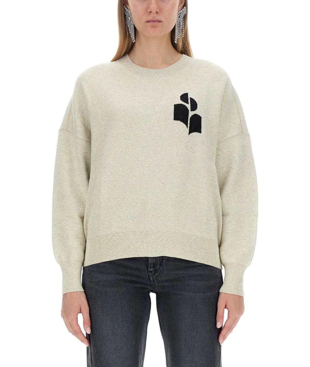 ISABEL MARANT Серый хлопковый джемпер / свитер, фото 2