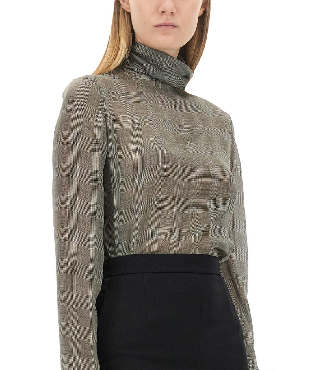 SAINT LAURENT Черная шелковая блузы, фото 5