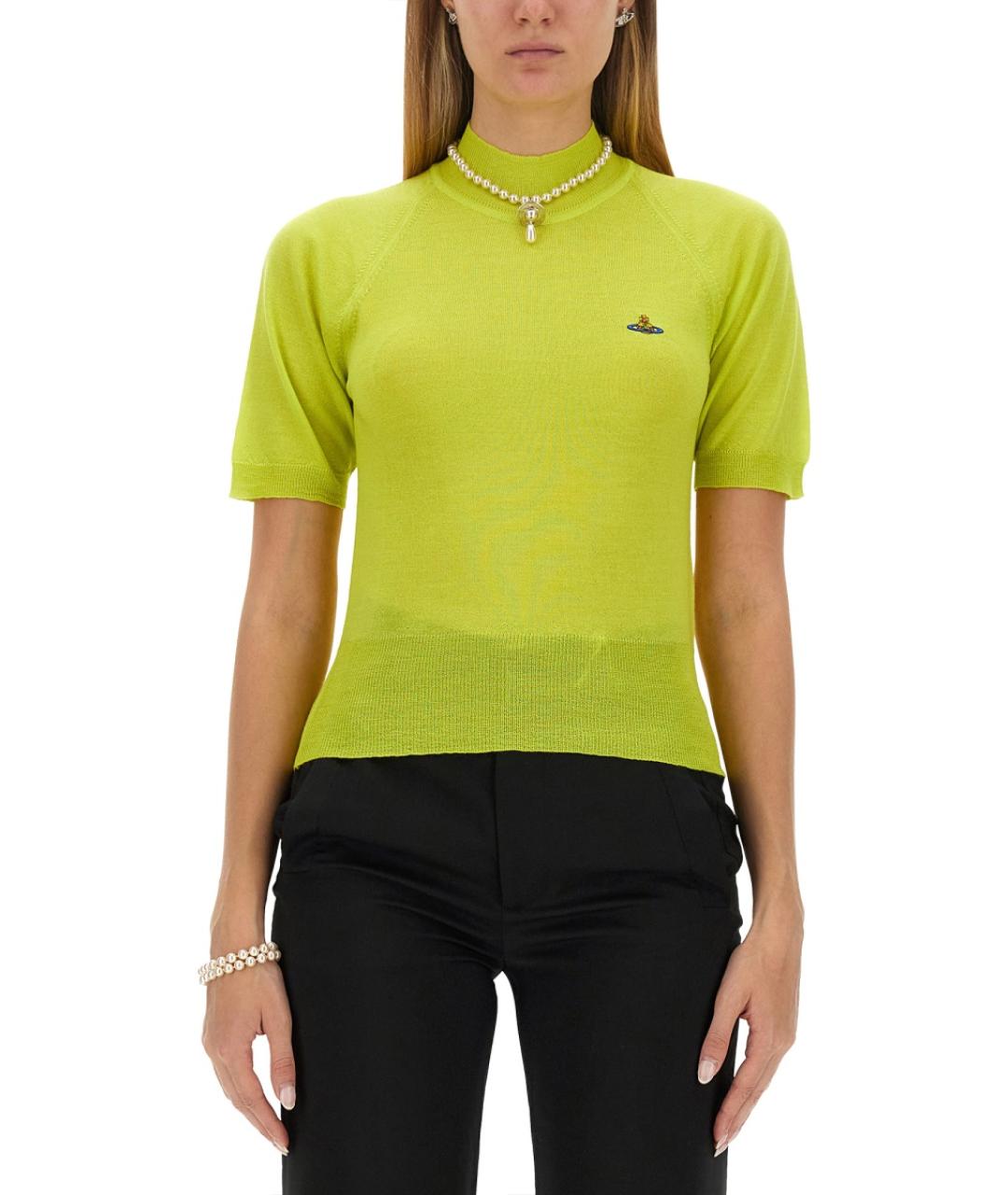 VIVIENNE WESTWOOD Желтый шерстяной джемпер / свитер, фото 2