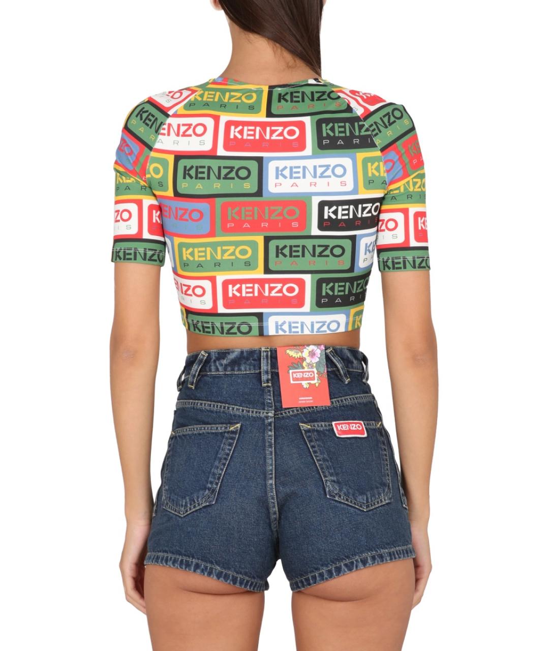 KENZO Мульти полиамидовая футболка, фото 4