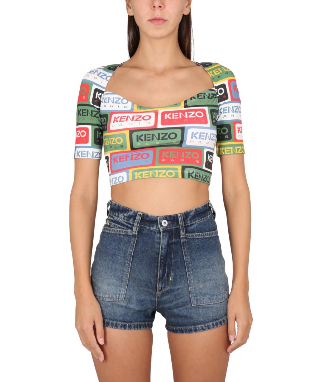 KENZO Мульти полиамидовая футболка, фото 2