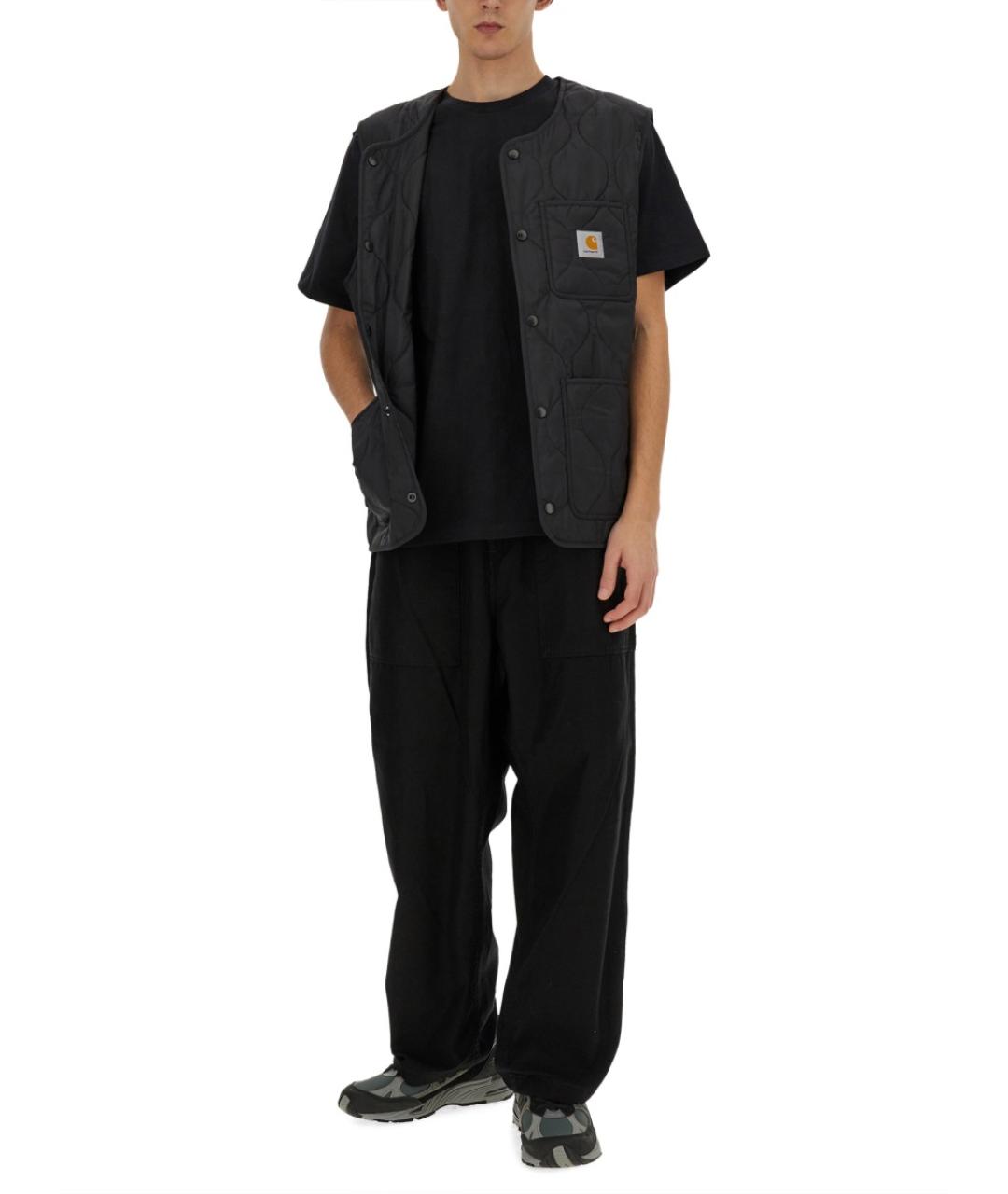 CARHARTT WIP Черные хлопковые повседневные брюки, фото 2