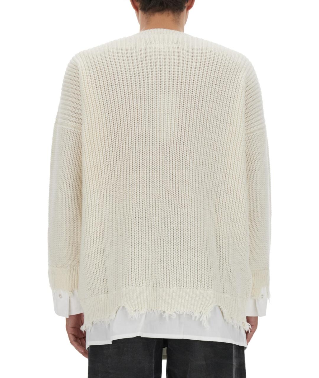 MM6 MAISON MARGIELA Белый полиэстеровый джемпер / свитер, фото 4