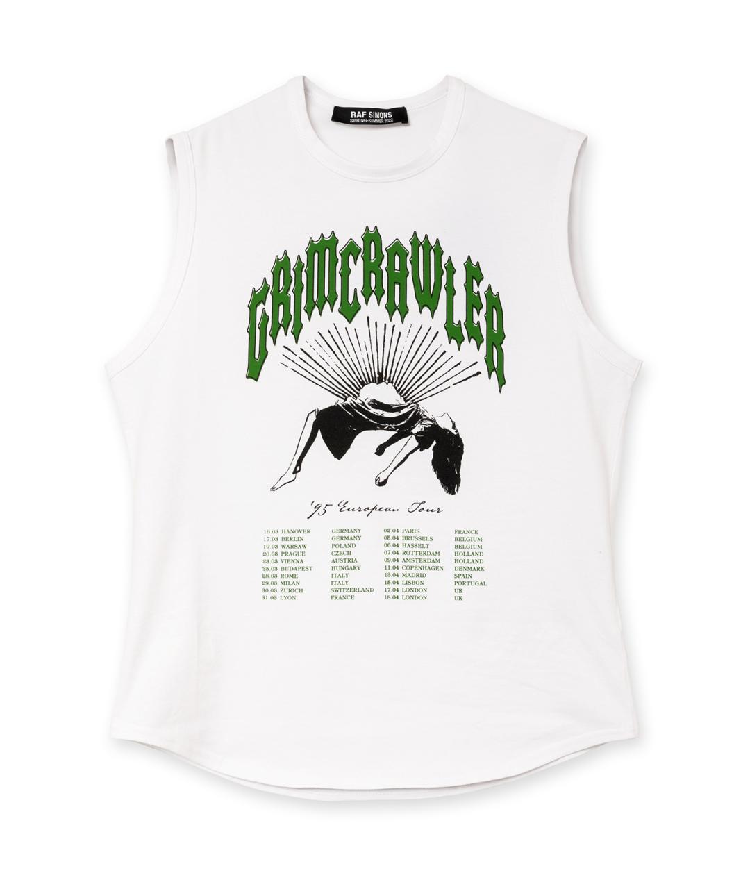 RAF SIMONS Белая хлопковая майка, фото 1