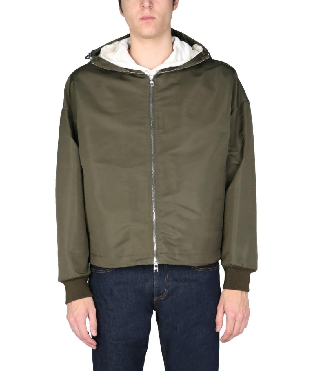 ALEXANDER MCQUEEN Хаки полиэстеровая куртка, фото 5