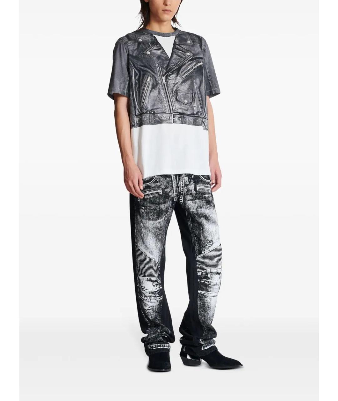 BALMAIN Мульти хлопковая футболка, фото 3