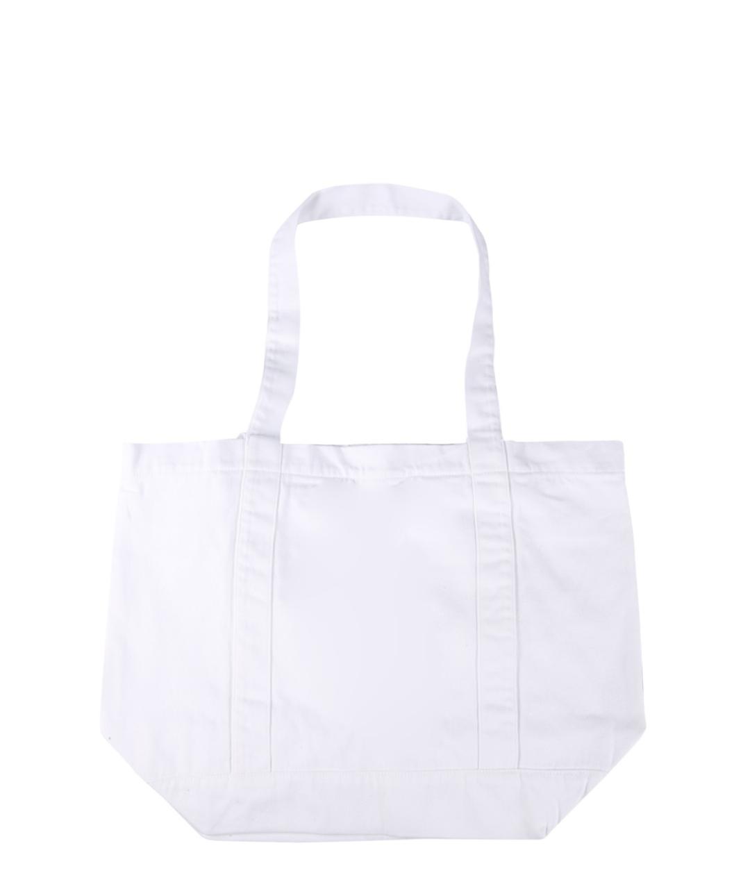 RAF SIMONS Белая хлопковая сумка через плечо, фото 2