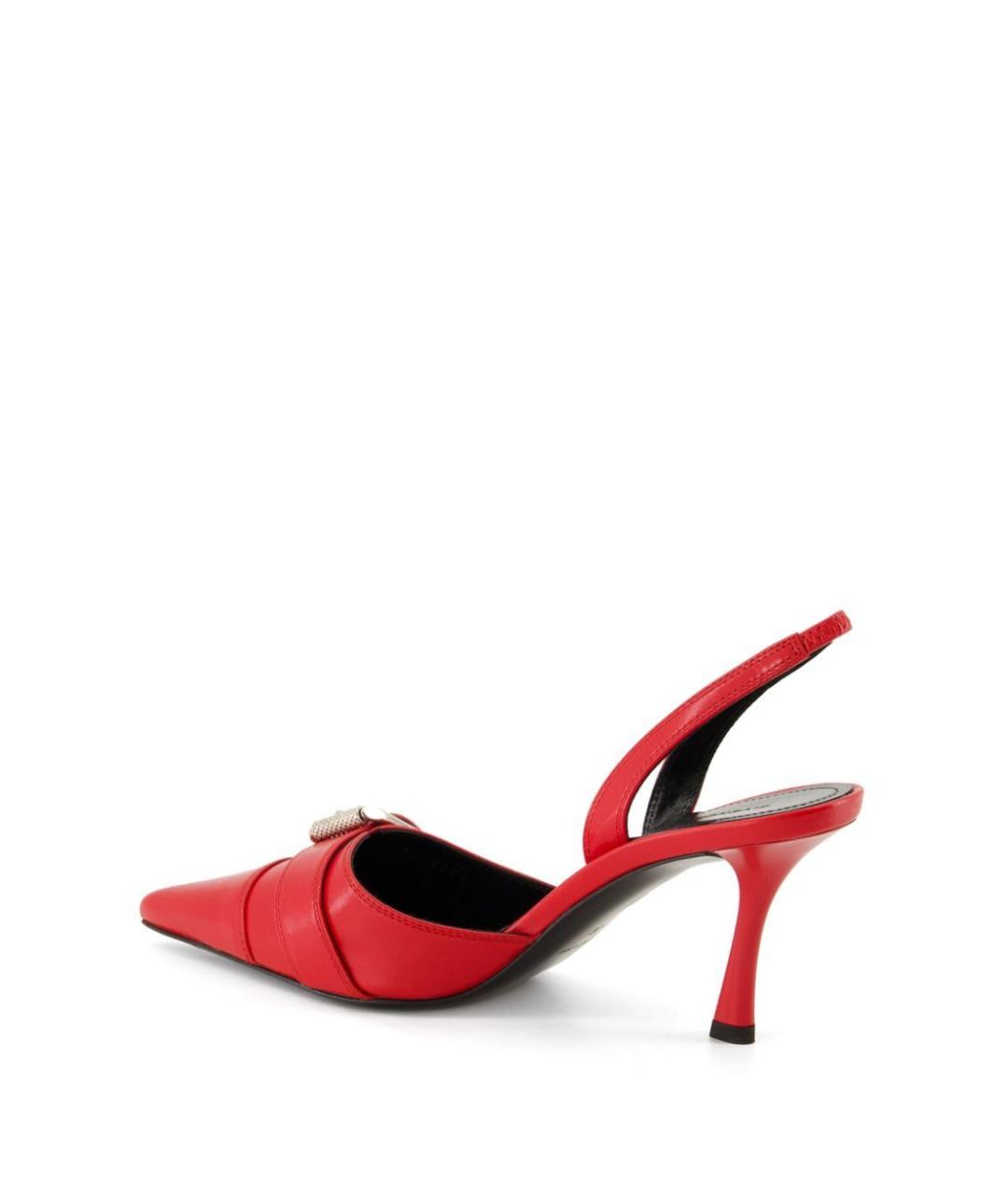 GIVENCHY Красные кожаные туфли, фото 3