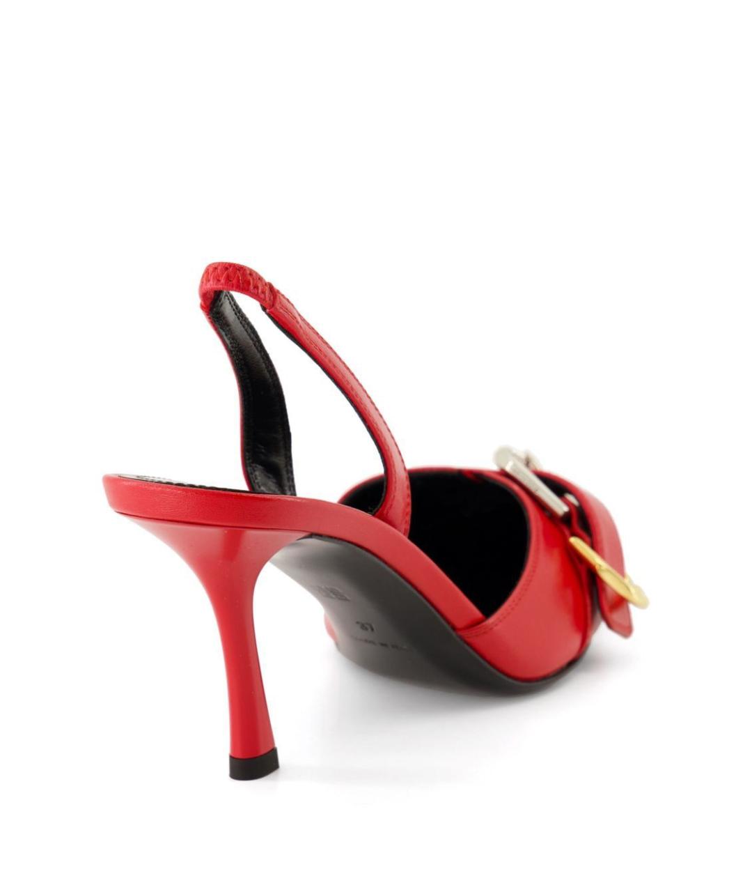 GIVENCHY Красные кожаные туфли, фото 4