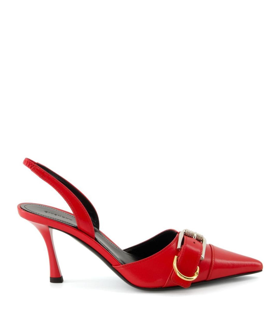 GIVENCHY Красные кожаные туфли, фото 1