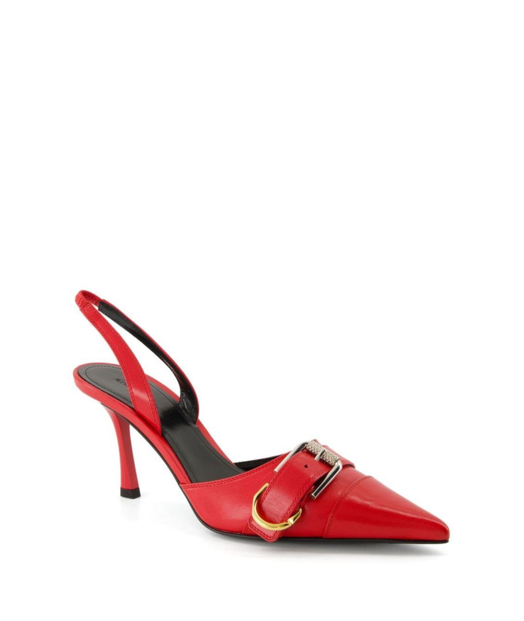 GIVENCHY Красные кожаные туфли, фото 2