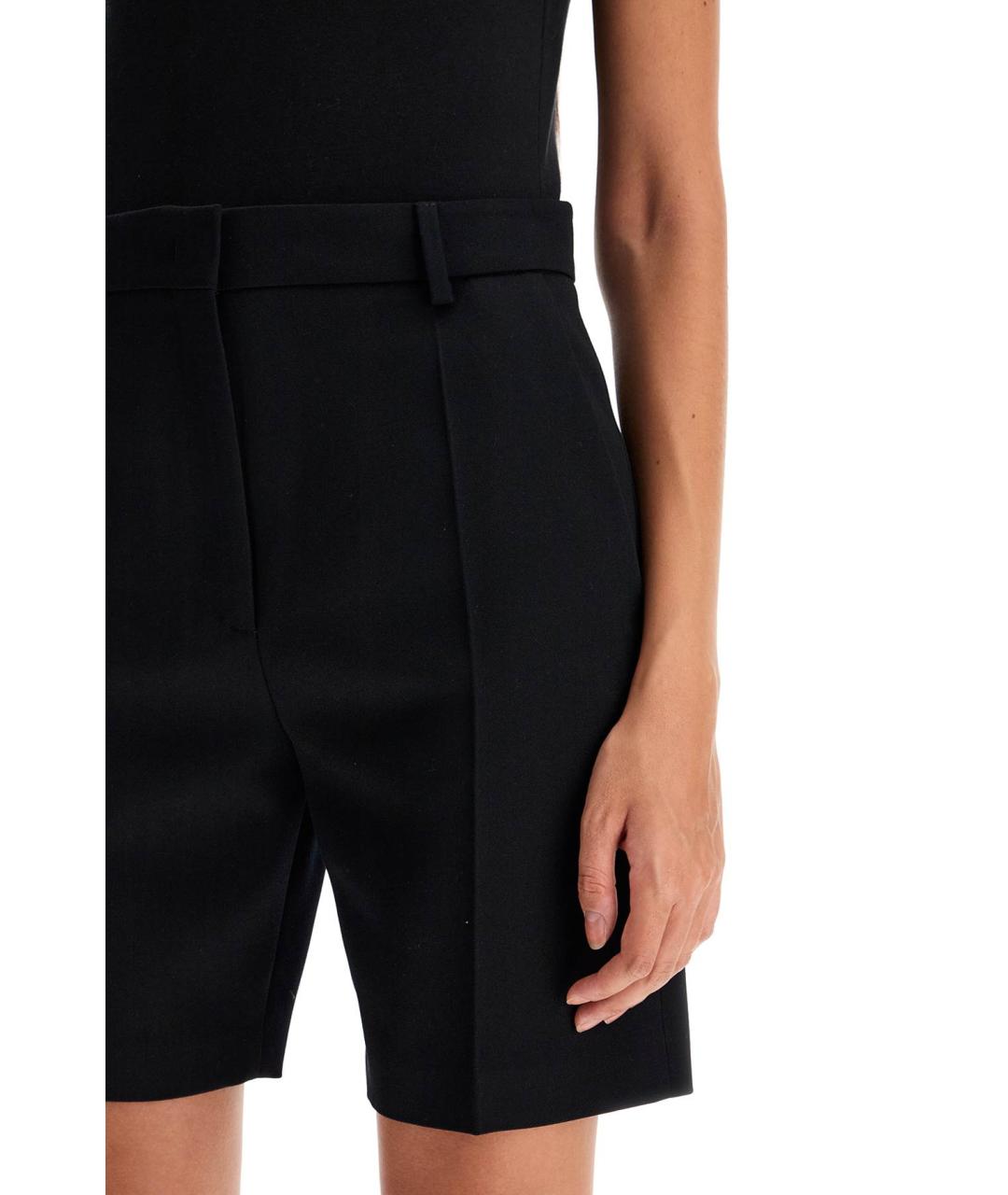 VALENTINO Черные шерстяные шорты, фото 4