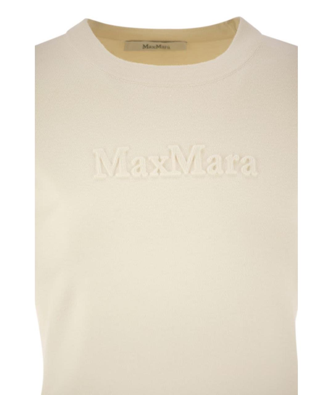 MAX MARA Белый вискозный джемпер / свитер, фото 5