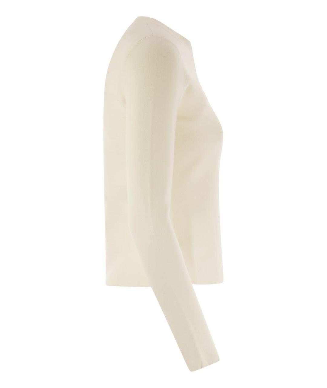 MAX MARA Белый вискозный джемпер / свитер, фото 4
