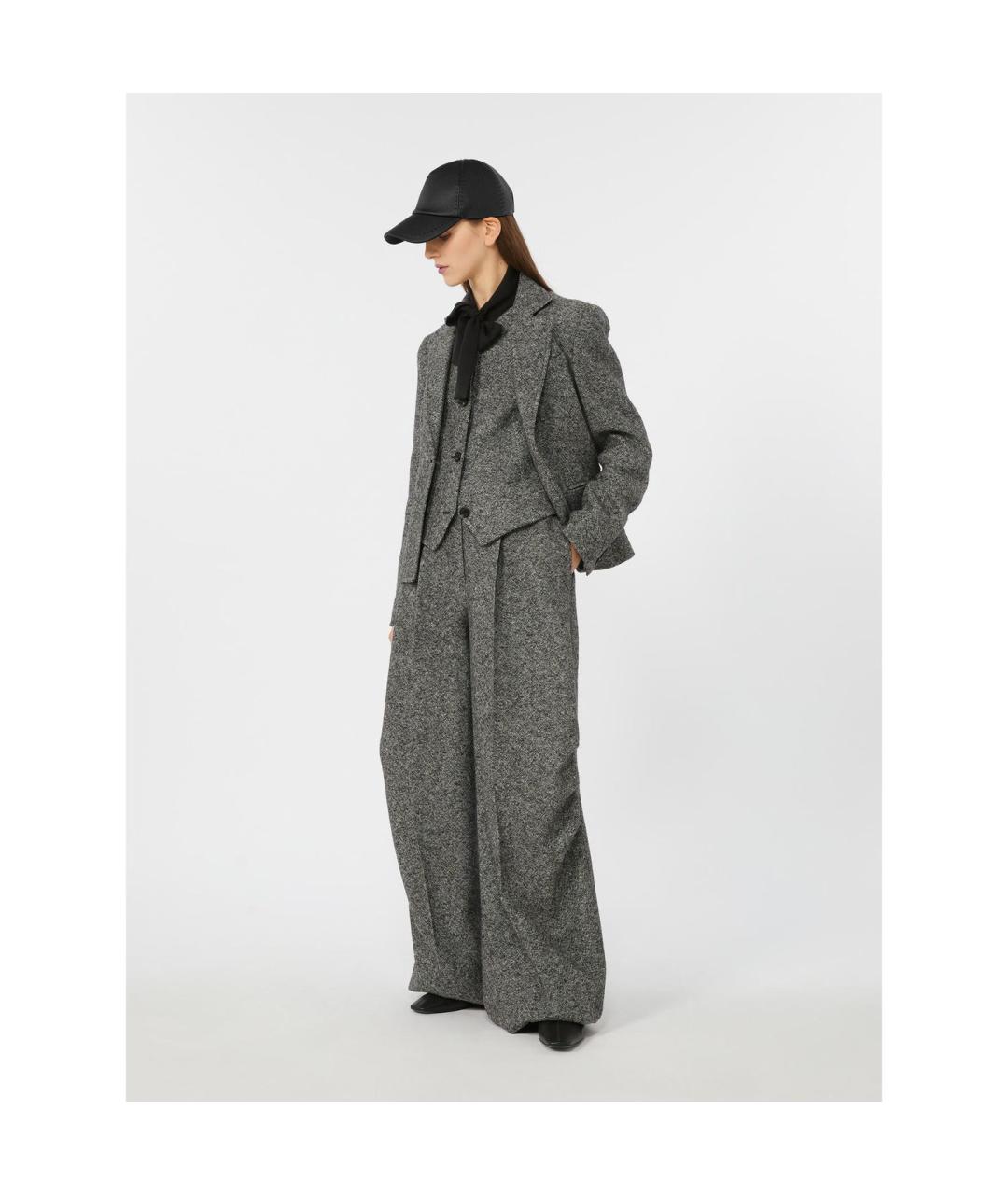 MAX MARA Серый шерстяной жилет, фото 5