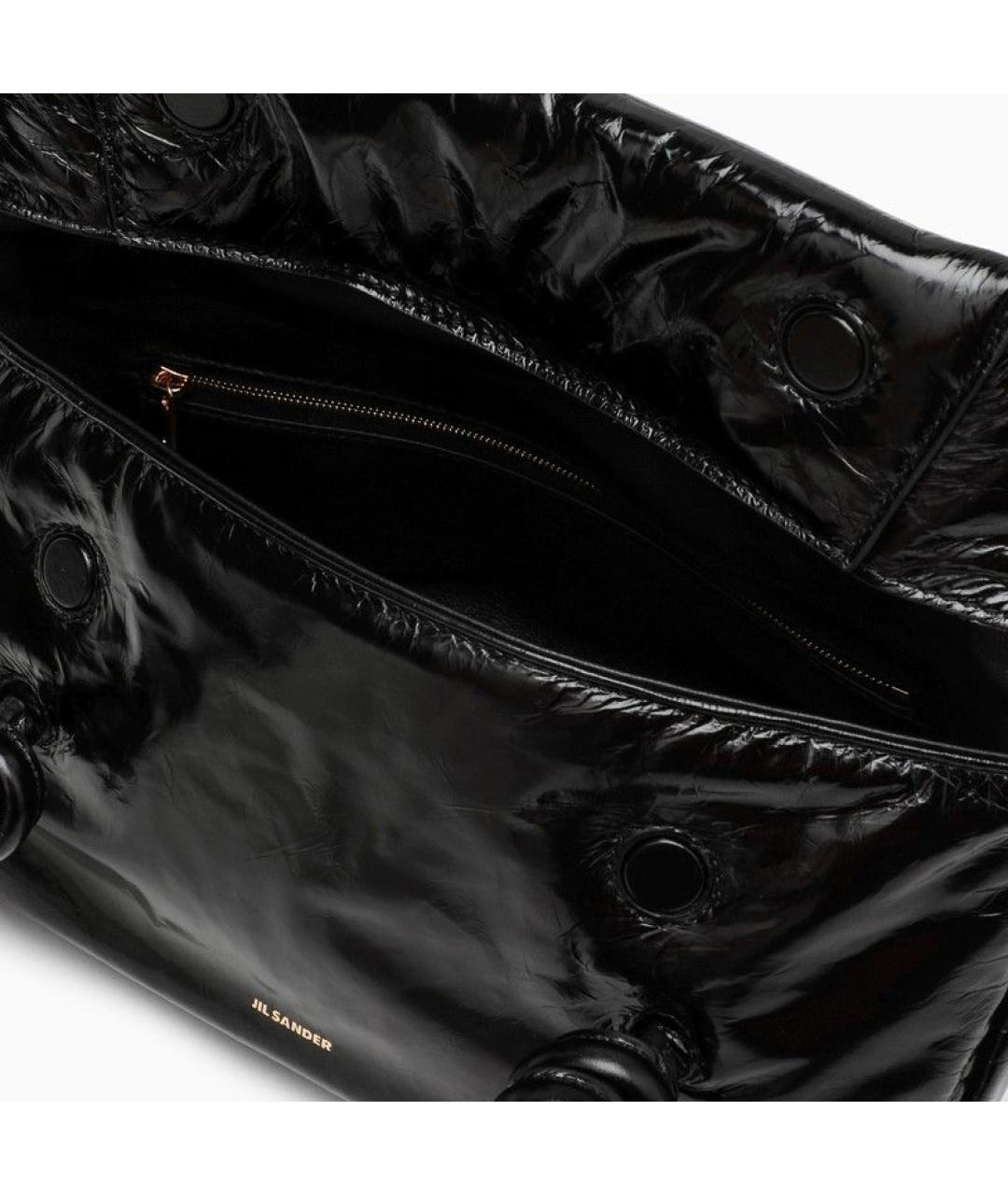 JIL SANDER Черная сумка через плечо, фото 4