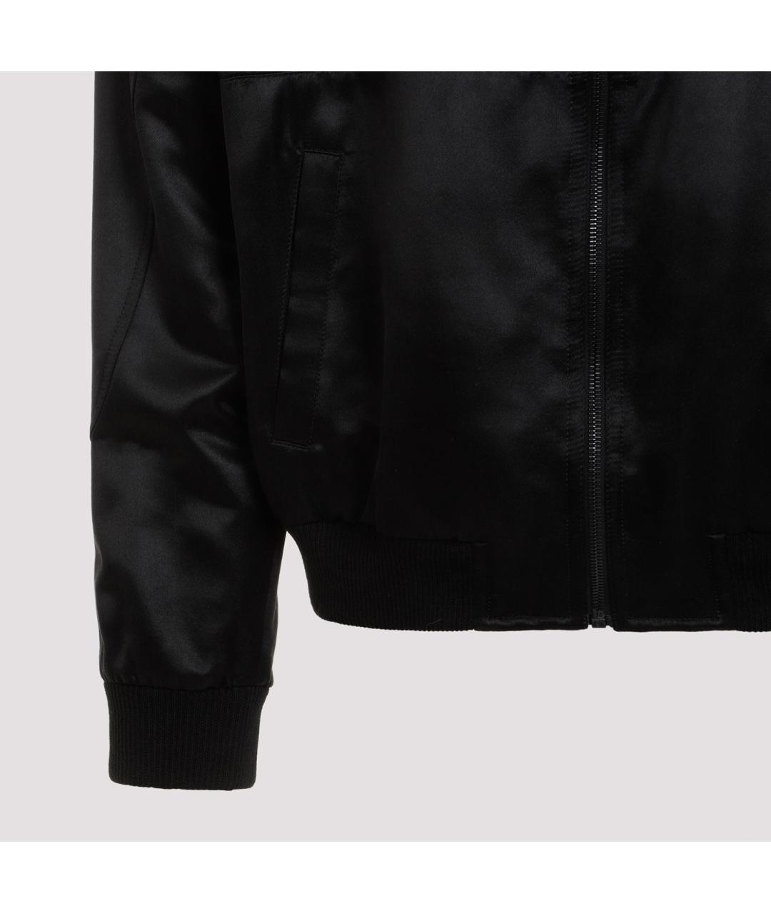 SAINT LAURENT Черная полиэстеровая куртка, фото 3