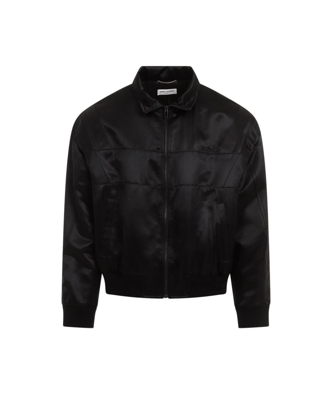 SAINT LAURENT Черная полиэстеровая куртка, фото 1