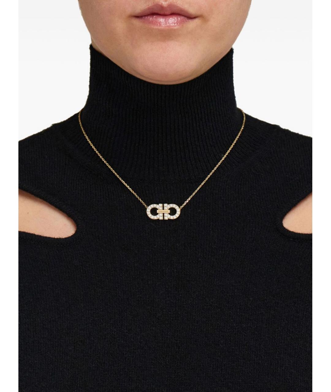 FERRAGAMO Золотая металлическая цепочка, фото 2