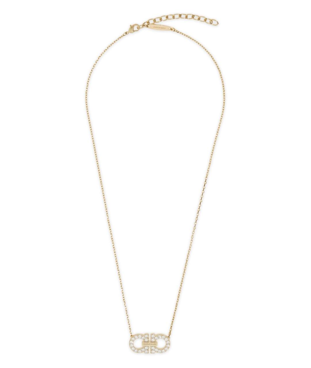 FERRAGAMO Золотая металлическая цепочка, фото 1