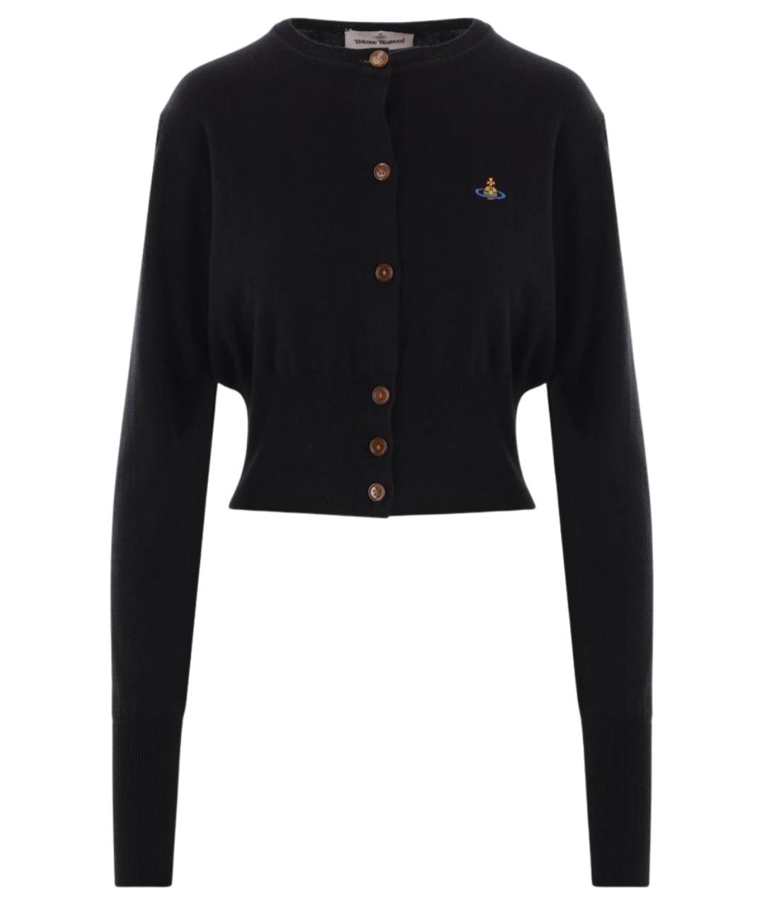 VIVIENNE WESTWOOD Черный кашемировый кардиган, фото 1