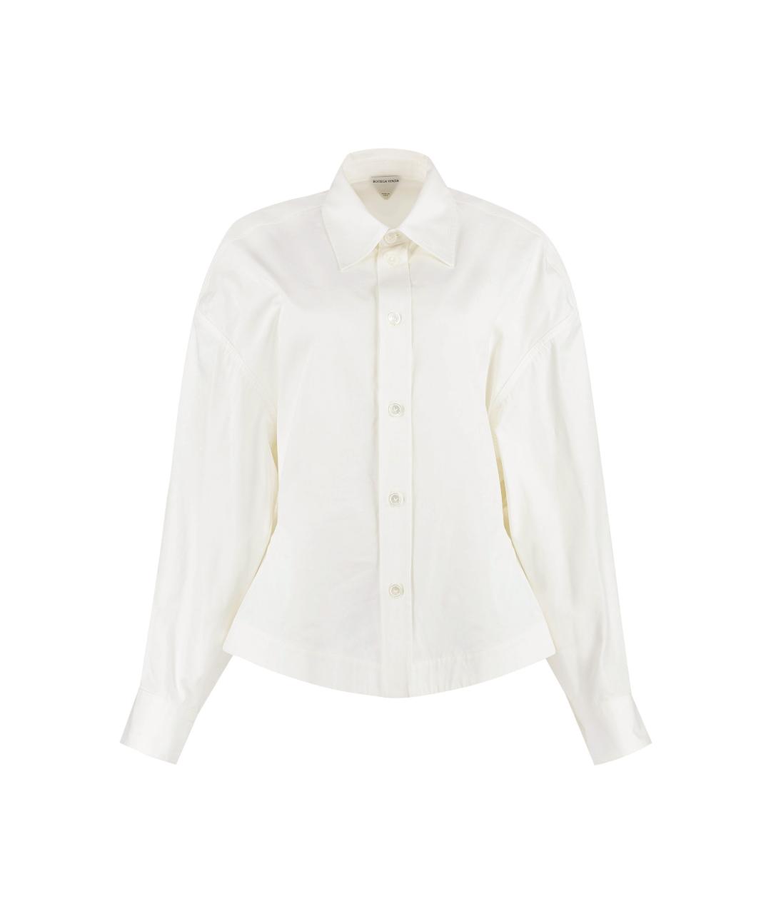 BOTTEGA VENETA Белая хлопковая рубашка, фото 1