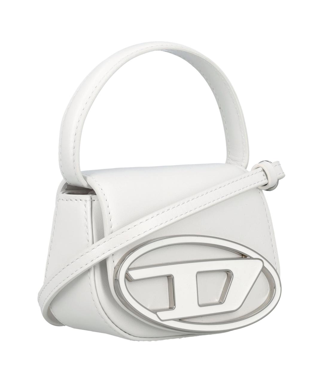 DIESEL Белая сумка через плечо из искусственной кожи, фото 2