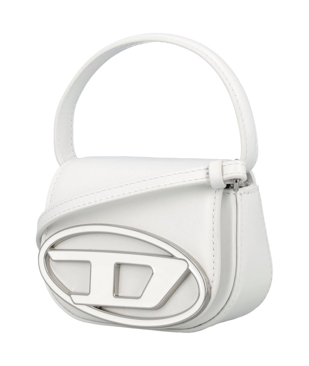 DIESEL Белая сумка через плечо из искусственной кожи, фото 3