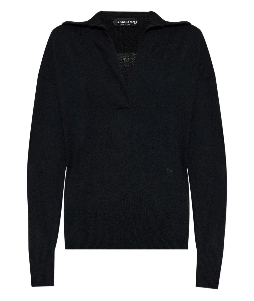 TOM FORD Черный кашемировый джемпер / свитер, фото 1