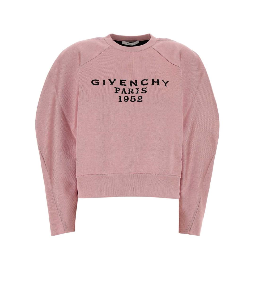 GIVENCHY Розовый вискозный джемпер / свитер, фото 1