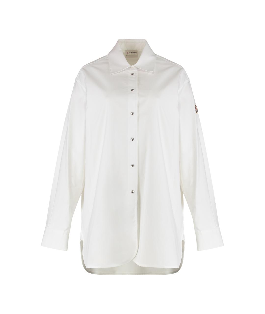 MONCLER Белая хлопковая рубашка, фото 1