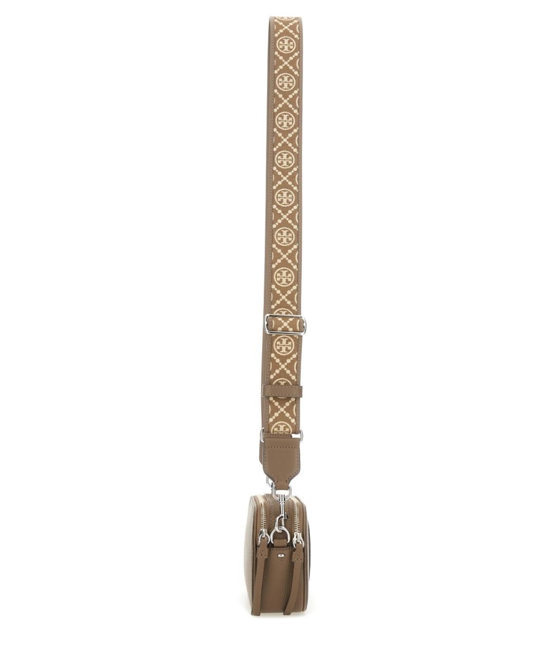 TORY BURCH Серая кожаная сумка через плечо, фото 3