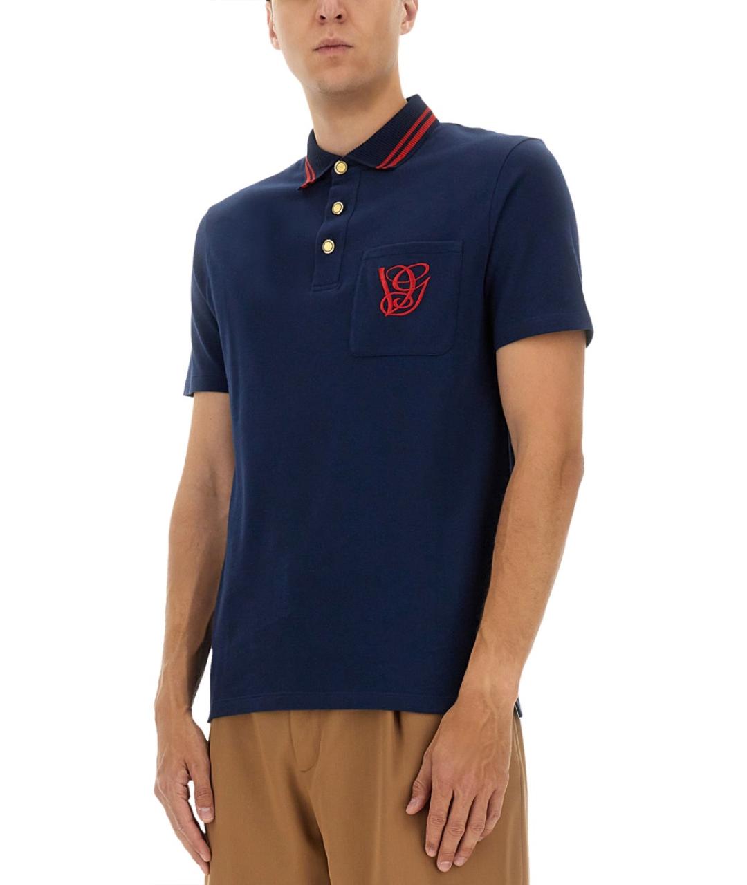 VALENTINO Синяя хлопковая футболка, фото 5