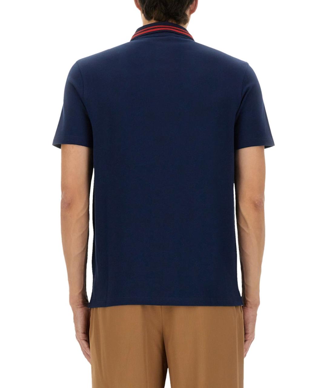 VALENTINO Синяя хлопковая футболка, фото 4