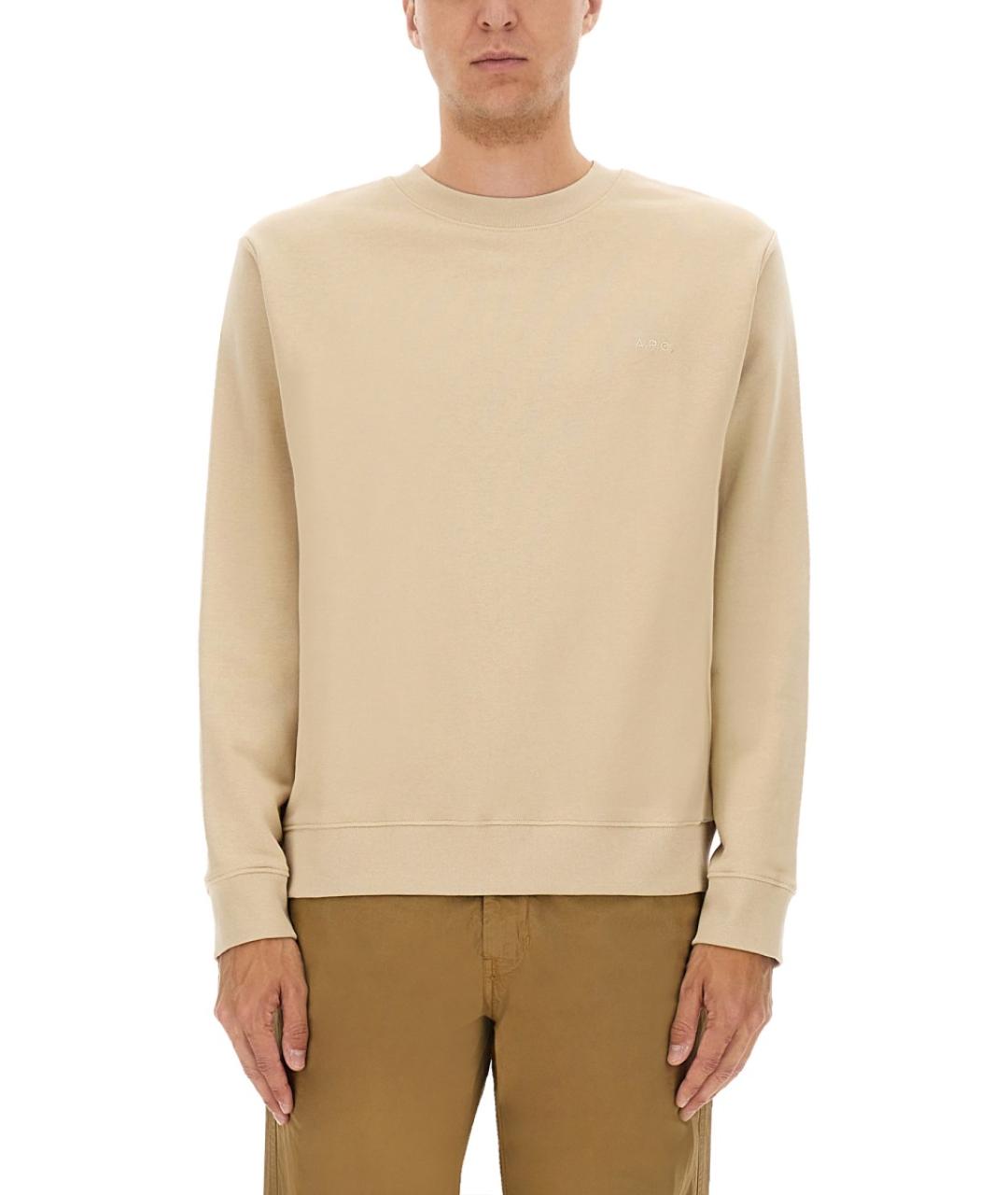 A.P.C. Бежевый хлопковый джемпер / свитер, фото 5