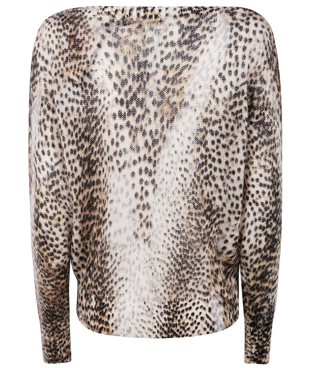 TWIN-SET Коричневый шерстяной джемпер / свитер, фото 2