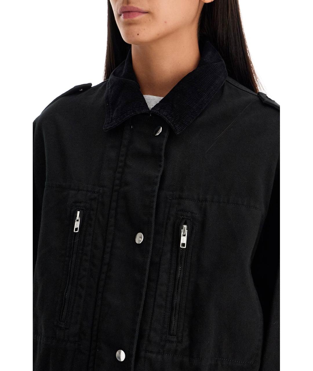 ISABEL MARANT Черная хлопковая куртка, фото 4