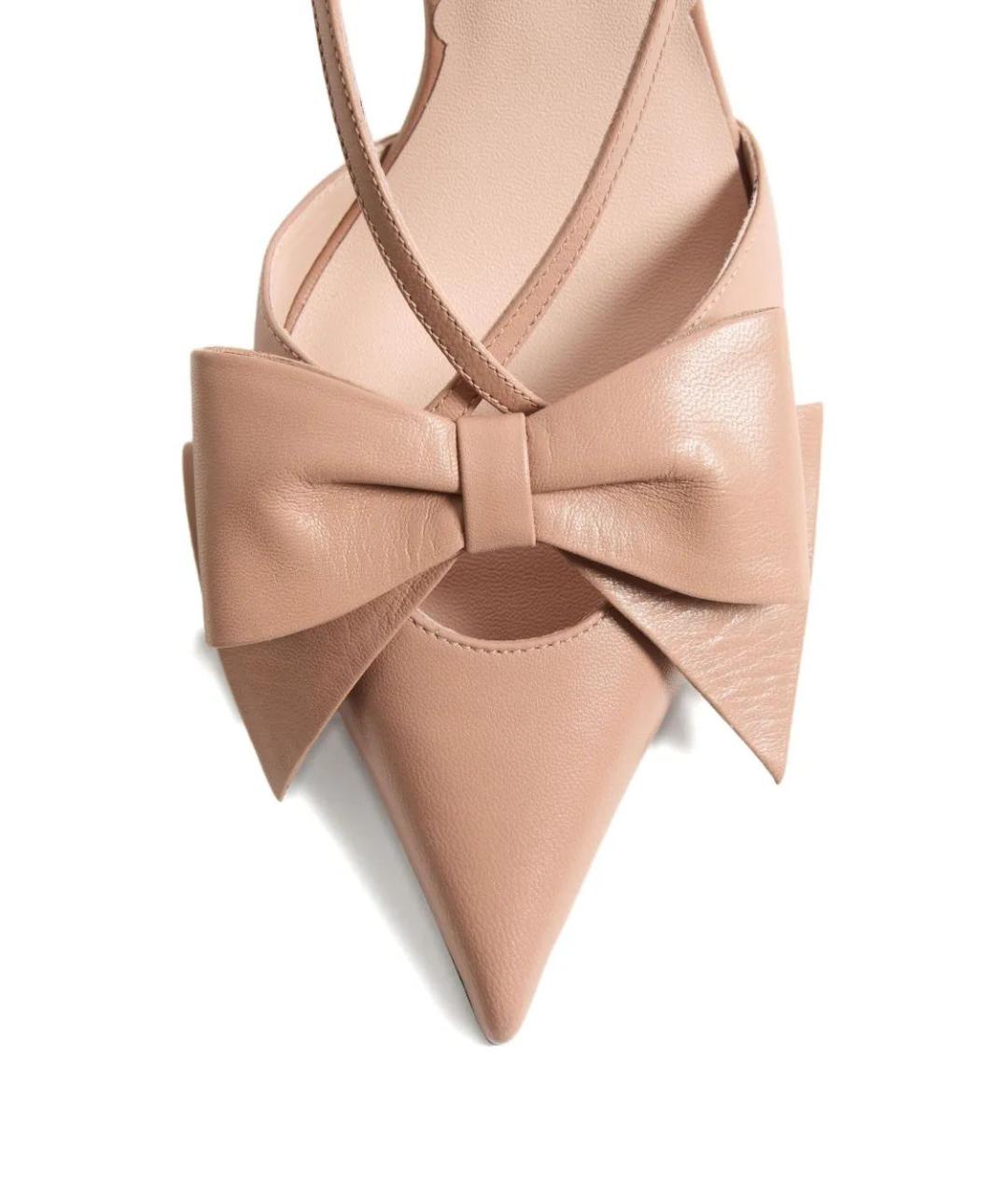 VALENTINO Розовые кожаные туфли, фото 5