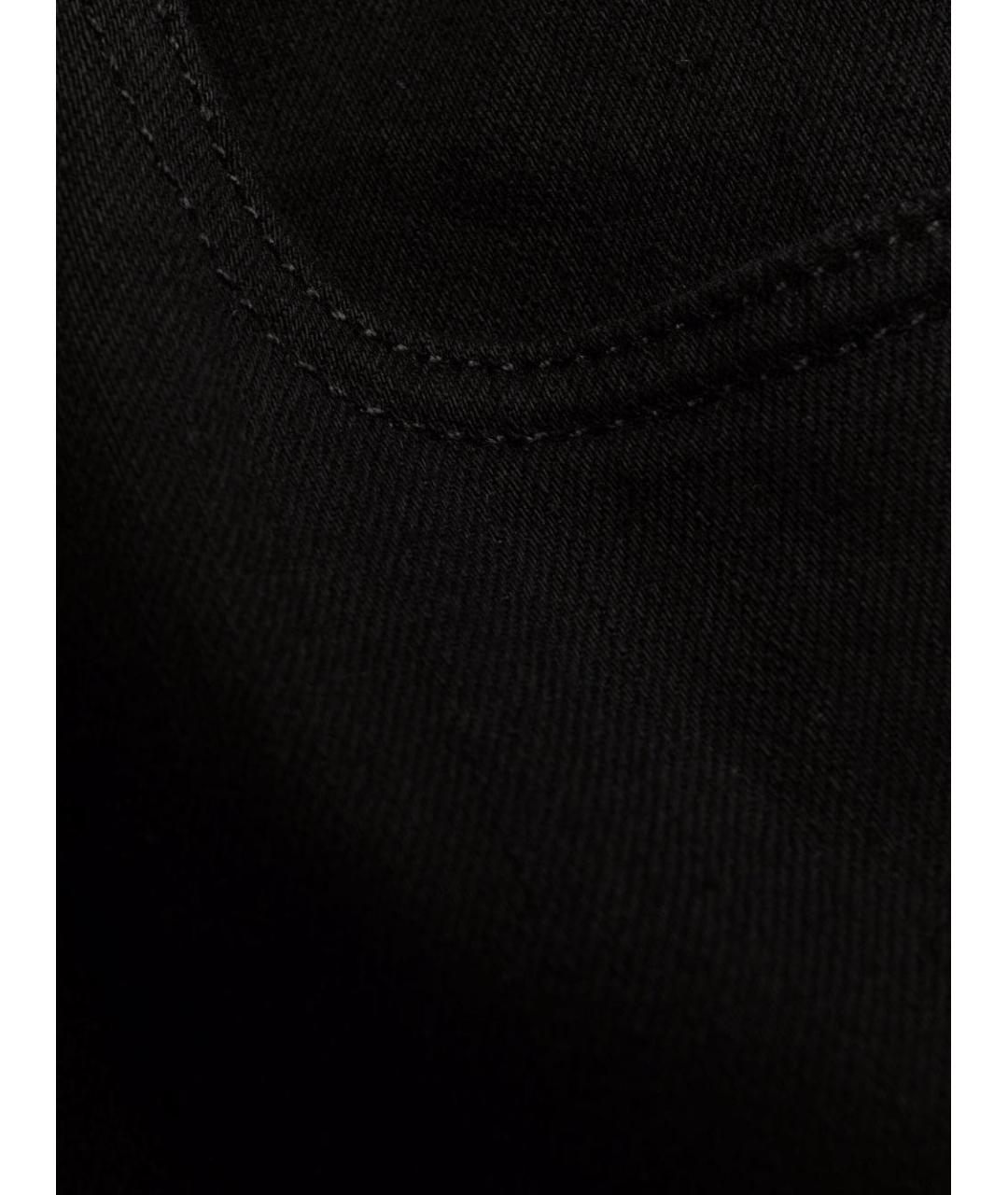 ALEXANDER MCQUEEN Черные хлопковые джинсы скинни, фото 3