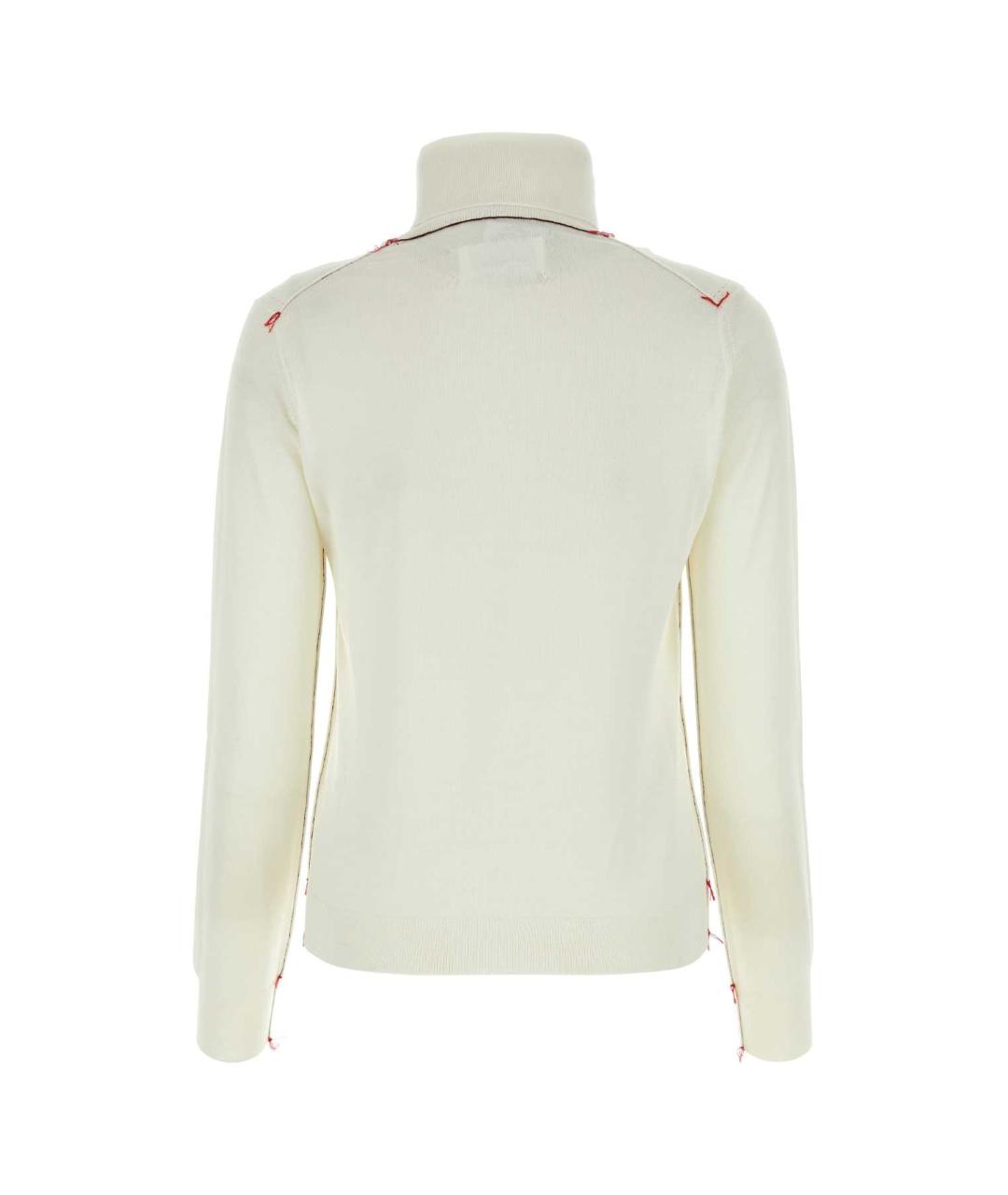 MAISON MARGIELA Белый шерстяной джемпер / свитер, фото 2